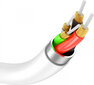 Vipfan USB-C–USB-C kaabel P05, 60 W, PD, 1 m valge hind ja info | Juhtmed ja kaablid | hansapost.ee
