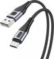 Vipfan X10 USB to Micro USB cable, 3A, 1.2m, braided (black) hind ja info | Juhtmed ja kaablid | hansapost.ee