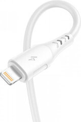 Vipfan USB to Lightning cable Colorful X12, 3A, 1m (white) цена и информация | Кабели и провода | hansapost.ee