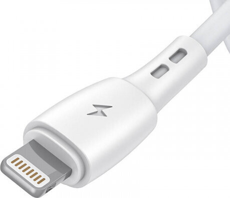 Vipfan USB to Lightning cable Racing X05, 3A, 1m (white) hind ja info | Juhtmed ja kaablid | hansapost.ee