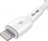 Vipfan USB to Lightning cable Racing X05, 3A, 1m (white) цена и информация | Juhtmed ja kaablid | hansapost.ee