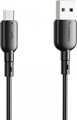 Vipfan USB to Micro USB cable Colorful X11, 3A, 1m (black) цена и информация | Кабели и провода | hansapost.ee