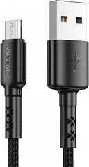 Vipfan USB to Micro USB cable X02, 3A, 1.8m (black) цена и информация | Кабели и провода | hansapost.ee