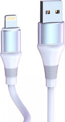 Vipfan USB to Lightning cable Colorful X08, 3A, 1.2m (white) hind ja info | Juhtmed ja kaablid | hansapost.ee
