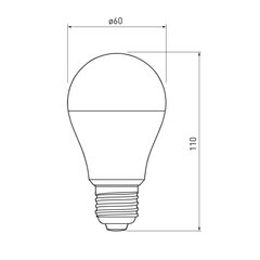 Светодиодная лампа RGBW E27, с пультом дистанционного управления, 10 Вт, LD-PC2A60RGBW-10W цена и информация | Электрические лампы | hansapost.ee