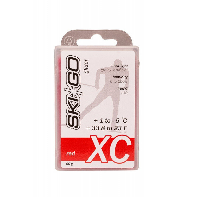 Parafiin SKIGO XC Glider Red (+1..-5C) hind ja info | Suusahooldustooted | hansapost.ee