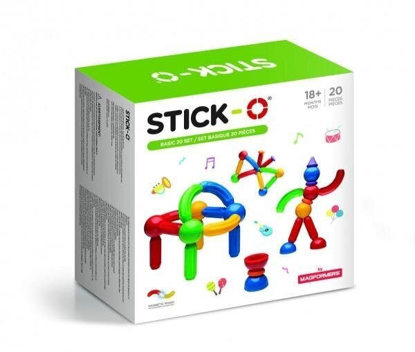 Magnetkonstruktor Stick-o Magformers 005-901002 20 det hind ja info | Klotsid ja konstruktorid | hansapost.ee