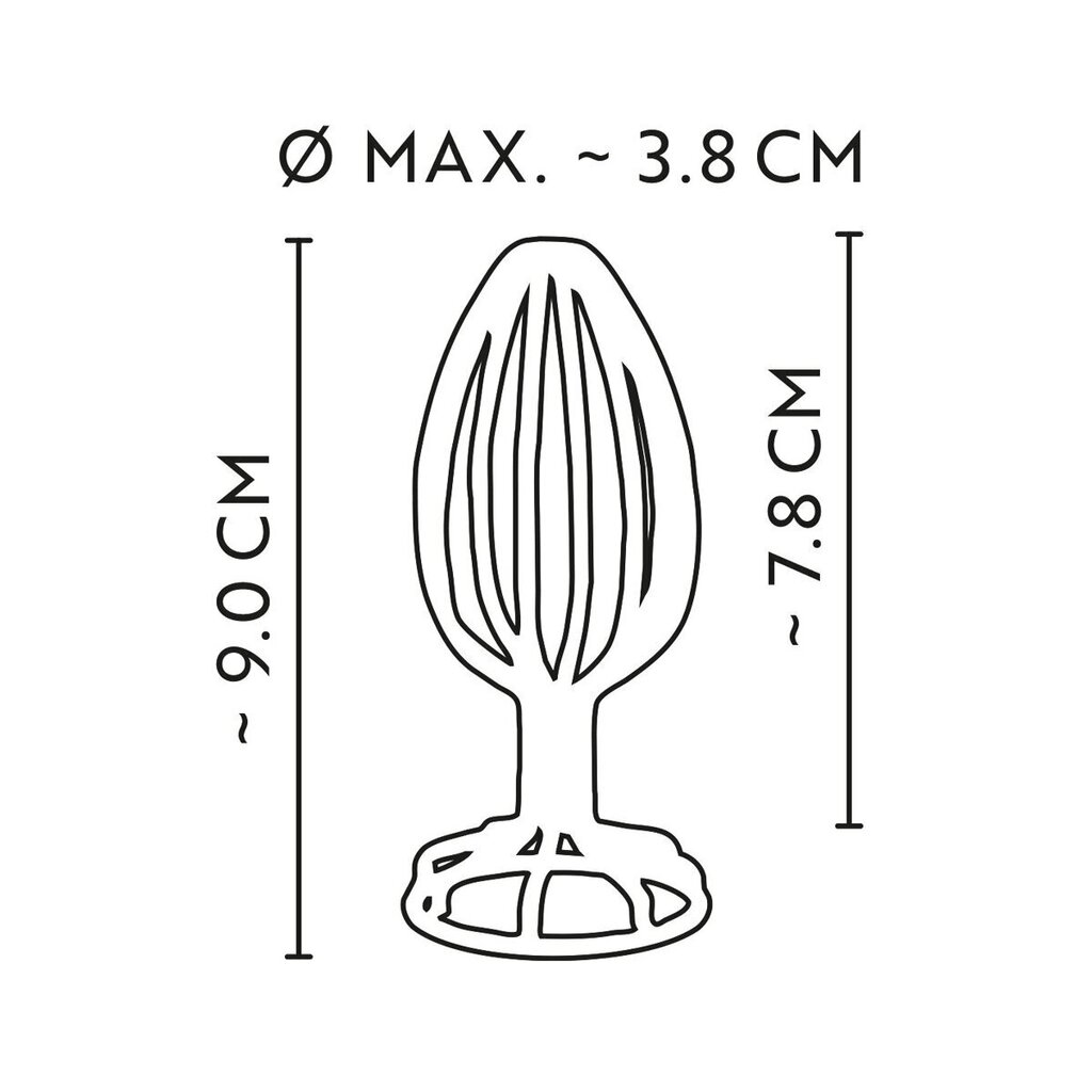 Анальная пробка ANOS, металлическая клетка цена | hansapost.ee