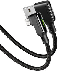 Угловой кабель Mcdodo Glue, быстрая зарядка 90° LED micro USB 1,8 м черный CA-7530 цена и информация | Mcdodo Мобильные телефоны, Фото и Видео | hansapost.ee