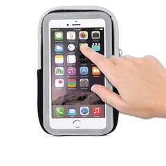 Telefoni ümbris Arm case Zipper 6,0 quot, must hind ja info | Telefonide kaitsekaaned ja -ümbrised | hansapost.ee