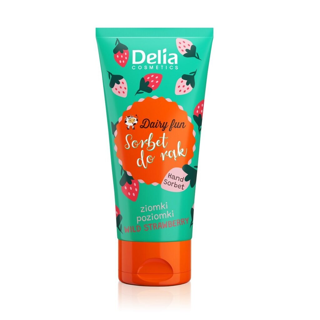 Kätekreem Delia Cosmetics Dairy Fun Strawberry, 50 ml hind ja info | Kehakreemid, kehaõlid ja losjoonid | hansapost.ee