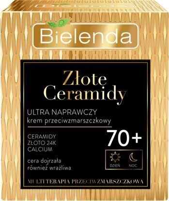 Kortsudevastane näokreem Bielenda Golden Ceramids 70+, 50 ml цена и информация | Näokreemid | hansapost.ee