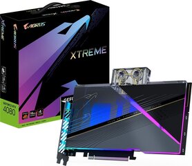 Gigabyte AORUS GeForce RTX 4080 16GB Xtreme Waterforce WB (GV-N4080AORUSX WB-16GD) hind ja info | Videokaardid | hansapost.ee