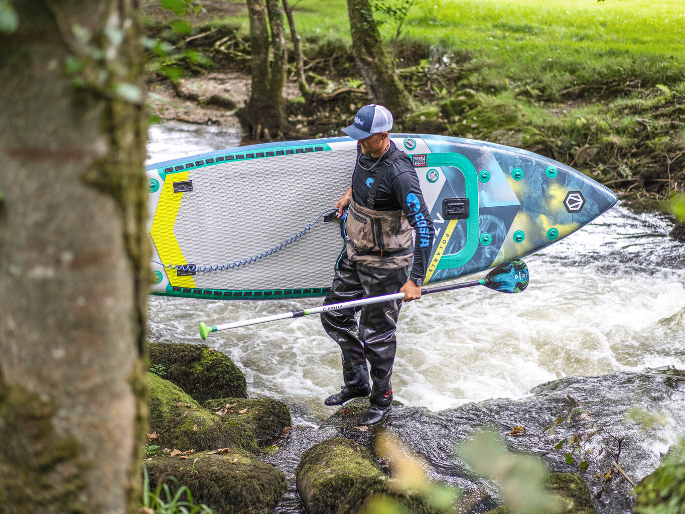 Täispuhutav aerulaud Aztron Polaris Adventure Fishing Sup 11.4 hind ja info | Veesport | hansapost.ee