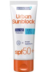 Näo päikesekaitsekreem tundlikule nahale Novaclear Urban Sunblock SPF50+ 40 ml цена и информация | Кремы от загара | hansapost.ee