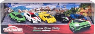 Mänguautod Dream Cars Italy, 7,5 cm, 5 tk цена и информация | Игрушки для мальчиков | hansapost.ee