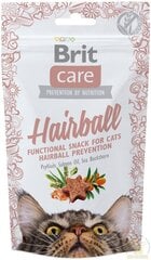 Brit Care maiuspala Hairball, 50 g hind ja info | Kasside maiused | hansapost.ee