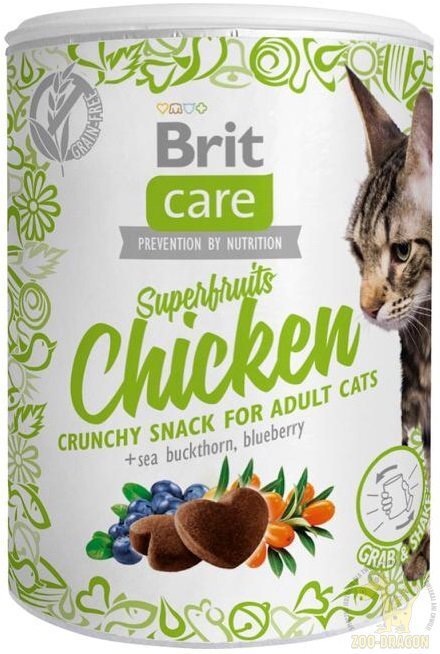 Brit Care Superfruits kanaga, 100 g hind ja info | Kasside maiused | hansapost.ee