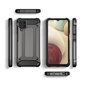 Telefoniümbris Hybrid Armor Case Tough Rugged Cover for Samsung Galaxy A12 / Galaxy M12, must hind ja info | Telefonide kaitsekaaned ja -ümbrised | hansapost.ee