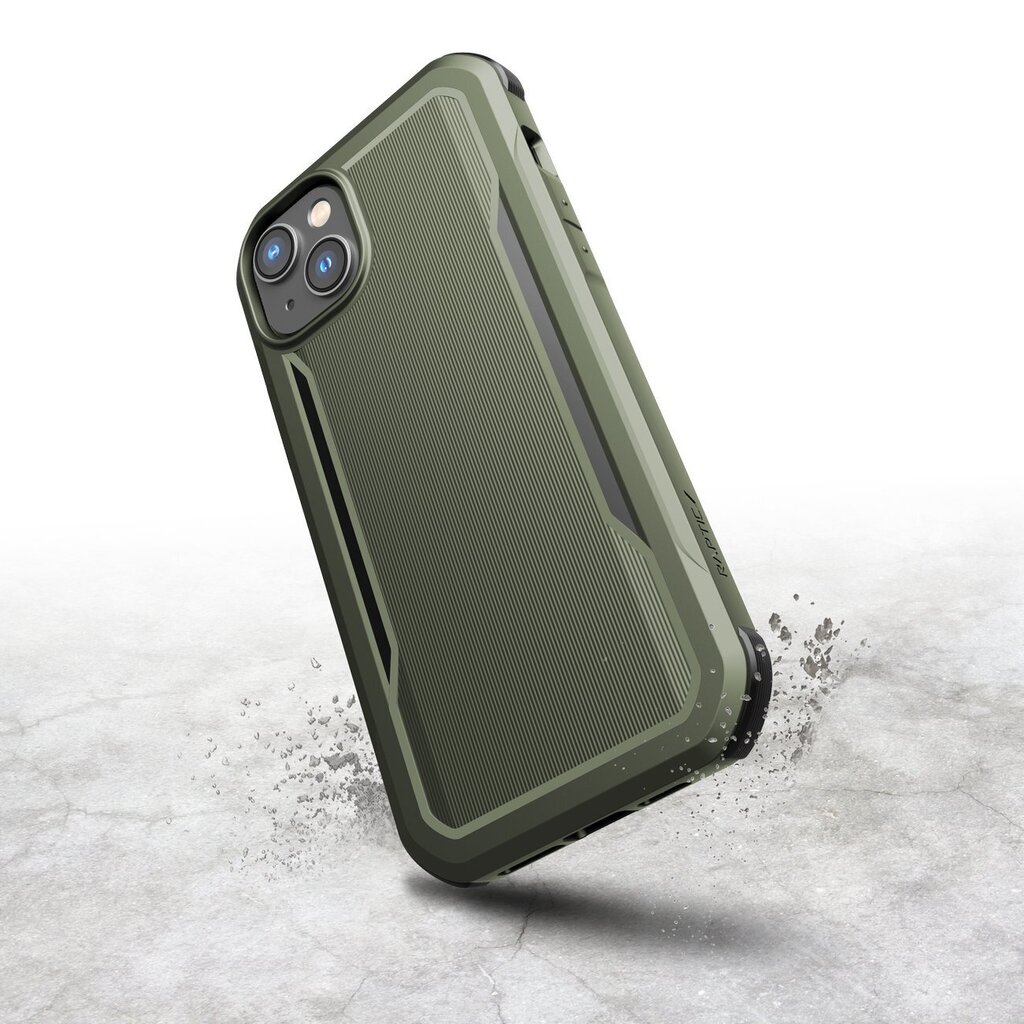 Telefoniümbris Raptic X-Doria Fort Case iPhone 14 with MagSafe armored cover, roheline цена и информация | Telefonide kaitsekaaned ja -ümbrised | hansapost.ee