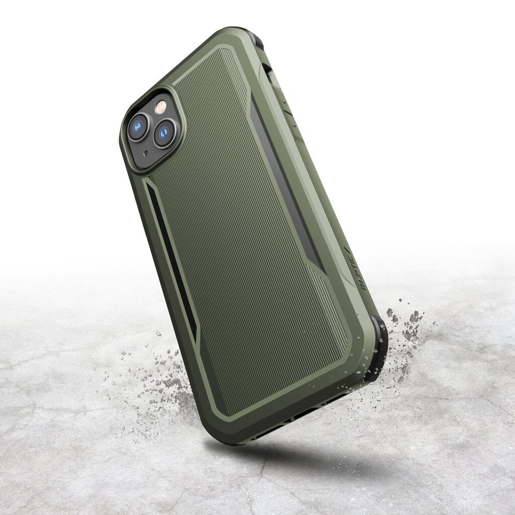 Telefoniümbris Raptic X-Doria Fort Case iPhone 14 Plus with MagSafe armored cover, roheline hind ja info | Telefonide kaitsekaaned ja -ümbrised | hansapost.ee