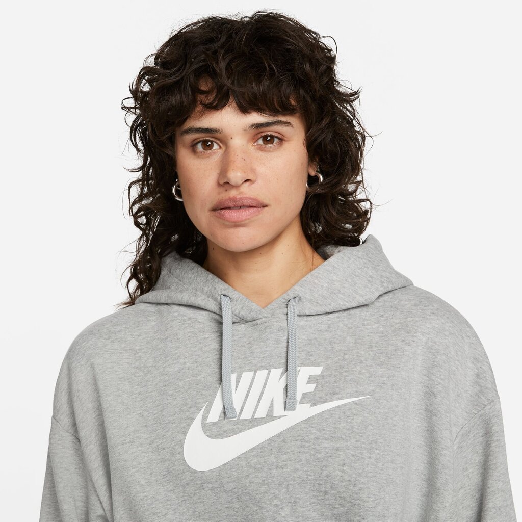 Nike naiste dressipluus NSW CLUB FLC GX CROP HDY, hall цена и информация | Pusad naistele | hansapost.ee