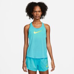 Nike naiste treeningsärk ONE DF SWSH HBR TANK, türkiis hind ja info | Spordiriided naistele | hansapost.ee