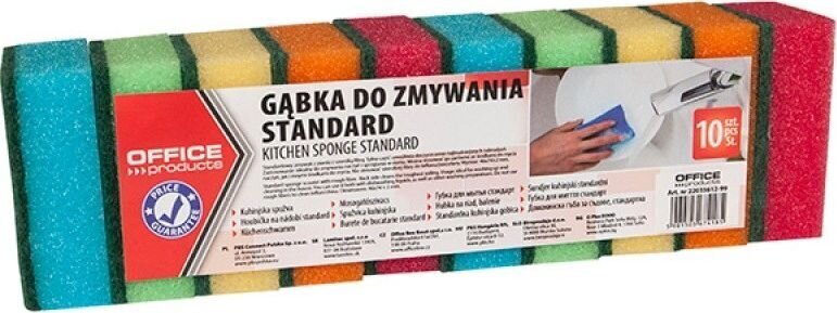 Nõudepesušvammid Standart, 46x74mm, 10 tk цена и информация | Puhastustarvikud | hansapost.ee