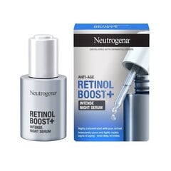 Интенсивная ночная сыворотка для лица Neutrogena Retinol Boost+ 30 мл цена и информация | Сыворотки для лица, масла | hansapost.ee