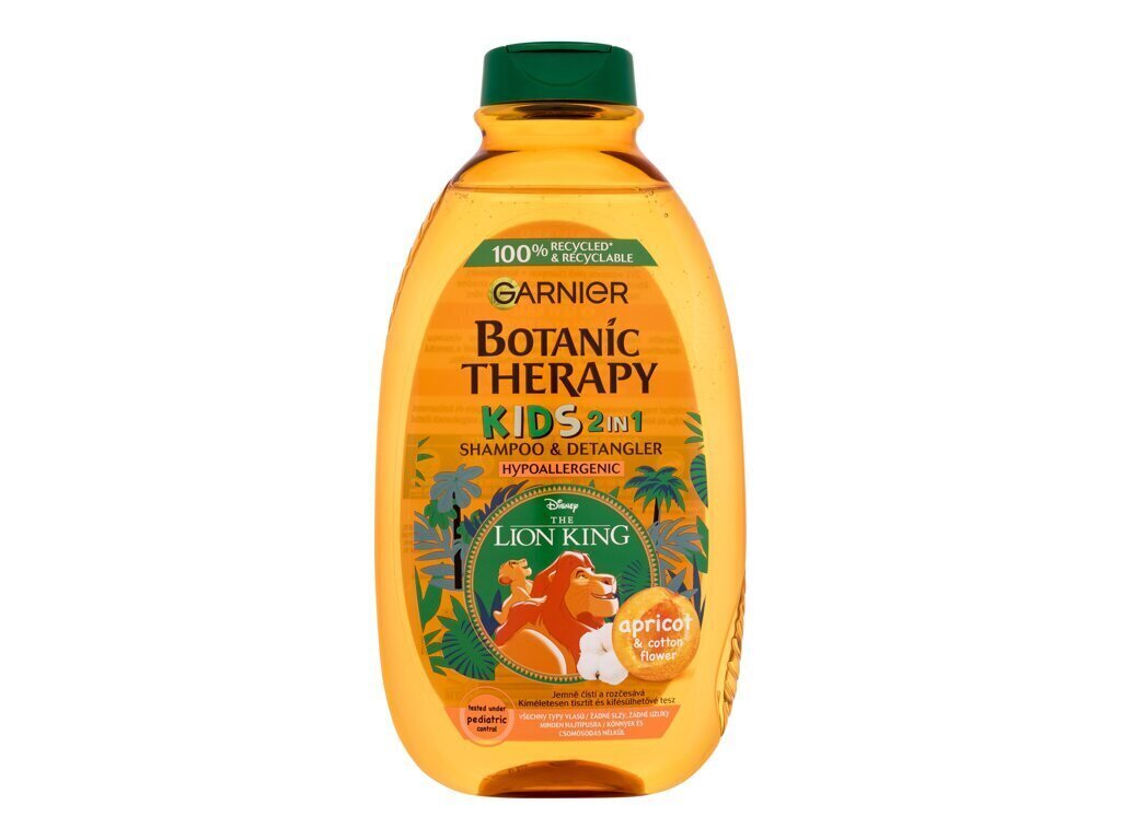 Šampoon ja palsam ühes lastele Garnier Botanic Therapy Disney Kids 2in1 400 ml цена и информация | Šampoonid | hansapost.ee