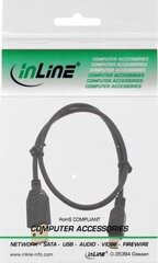InLine USB-A - miniUSB 0.3 m (31803P) hind ja info | Mobiiltelefonide kaablid | hansapost.ee