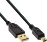 InLine USB-A - miniUSB 0.3 m (31803P) hind ja info | Mobiiltelefonide kaablid | hansapost.ee