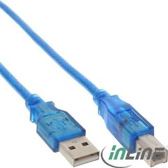 InLine USB-A - USB-B 3 m (34535B) цена и информация | Кабели для телефонов | hansapost.ee