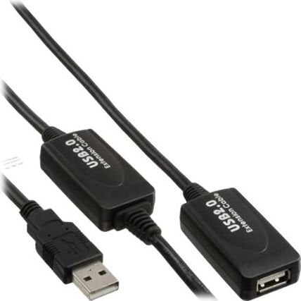 InLine USB-A - USB-A 25 m (34614I) hind ja info | USB adapterid ja jagajad | hansapost.ee