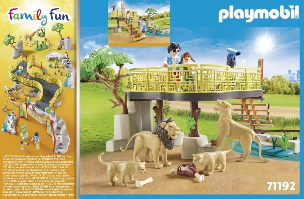 71192 PLAYMOBIL® Family Fun, Lõvid väliaedikus hind ja info | Klotsid ja konstruktorid | hansapost.ee