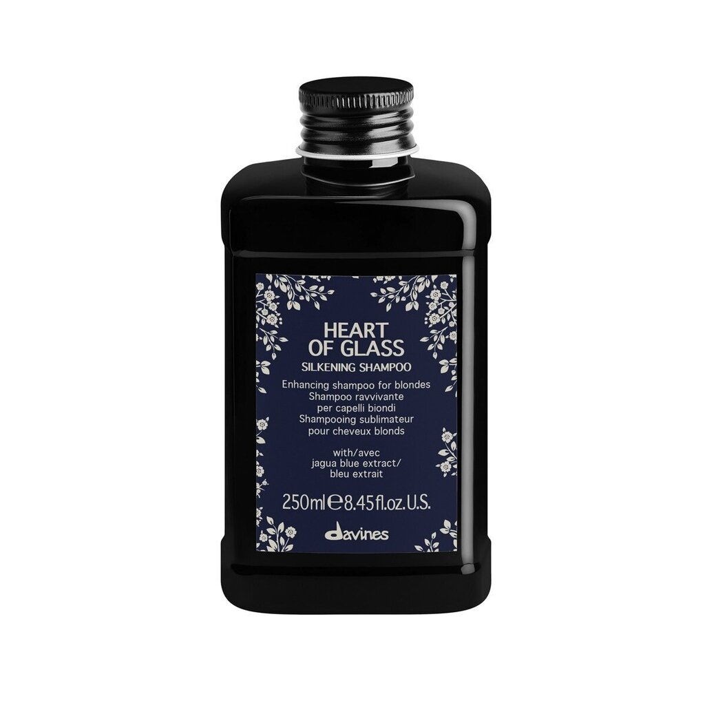 Tugevdav šampoon heledatele juustele Davines Heart Glass Silkening, 250 ml hind ja info | Šampoonid | hansapost.ee