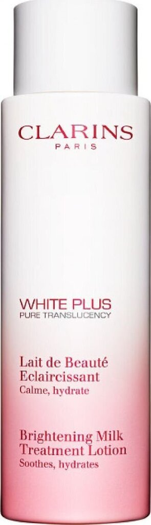 Näovesi Clarins White Plus Lait, 200 ml hind ja info | Näopuhastusvahendid | hansapost.ee