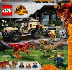 Конструктор LEGO, Мир Юрского периода Пирораптор и Дилофозавр Транспорт, 76951  цена и информация | Конструкторы и кубики | hansapost.ee