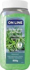 Jalasool On Line Relax ürdid, 800 g hind ja info | Dušigeelid, õlid | hansapost.ee