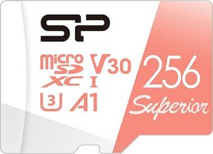 Silicon Power microSDXC Card 256ГБ UHS-I U3 A1 Class 10 V30 + адаптер цена и информация | Silicon Power Мобильные телефоны, Фото и Видео | hansapost.ee