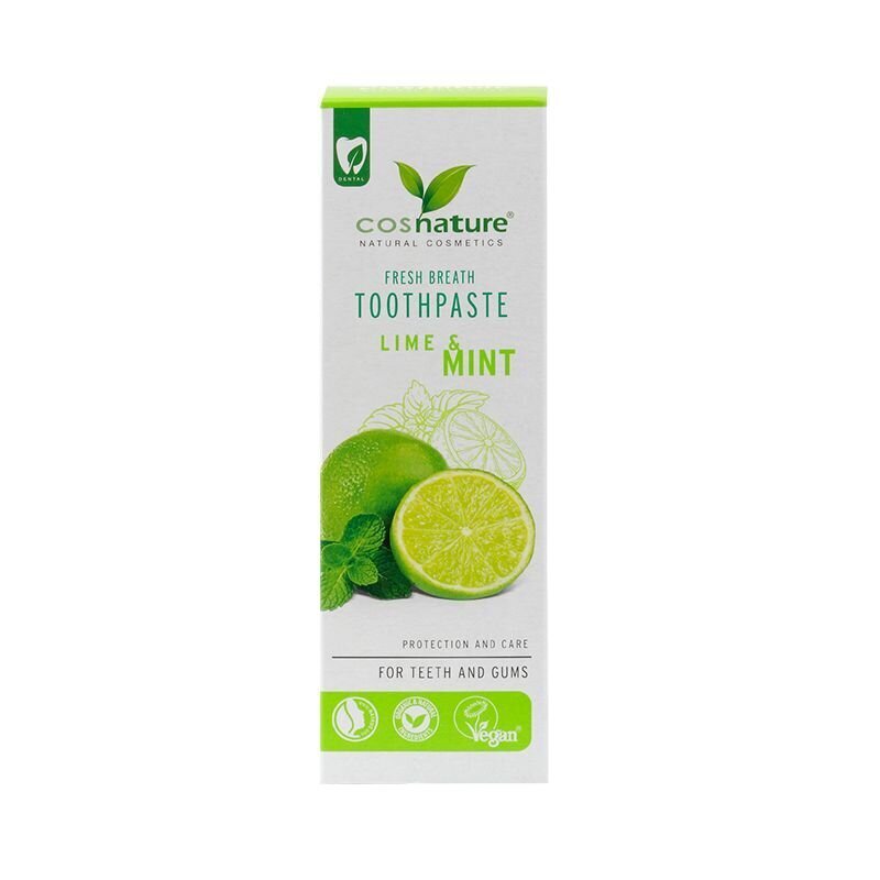 Hambapasta laimi- ja piparmündimaitsega Cosnature Fresh Breath Toothpaste, 75 ml hind ja info | Hambaharjad, hampapastad ja suuloputusvedelikud | hansapost.ee