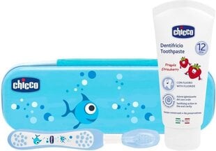 Fluoriidiga hambapasta ja hambaharja komplekt lastele Chicco цена и информация | Зубные щетки, пасты | hansapost.ee