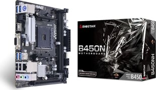 Biostar B450NH (Ver. 6.0), Mini ITX, AM4, DDR4 цена и информация | Материнские платы | hansapost.ee