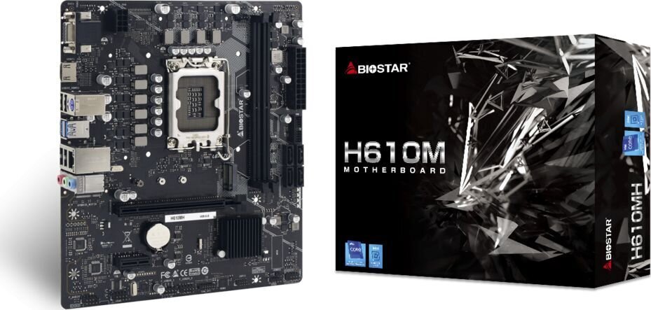Biostar H610MH, ATX, LGA1700, DDR4 цена и информация | Emaplaadid | hansapost.ee