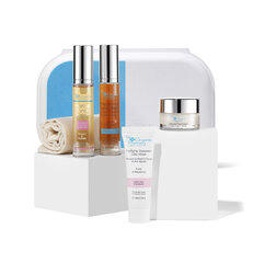  Näohoolduskomplekt The Organic Pharmacy Clear Skincare Set: näopesu 10ml + savimask 10ml + näokreem 10ml + toonik 10ml/ hind ja info | Näokreemid | hansapost.ee