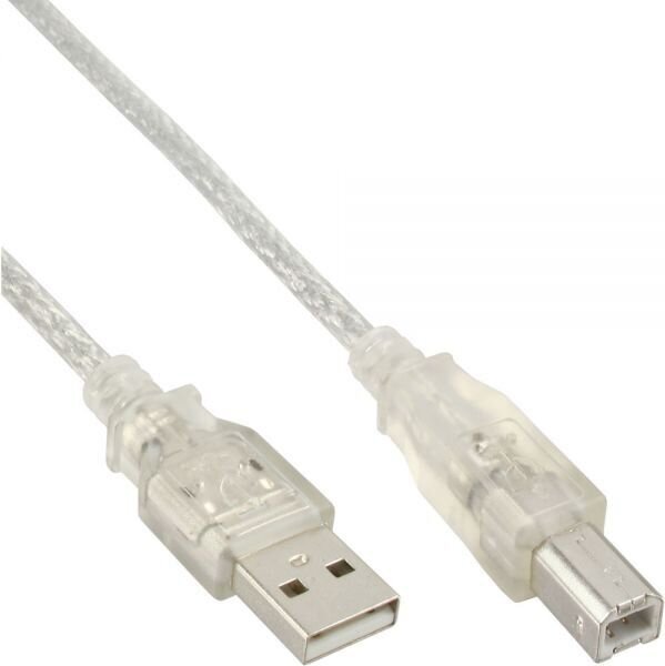 InLine USB-A - USB-B 0.5 m (34505T) hind ja info | Mobiiltelefonide kaablid | hansapost.ee