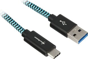 Sharkoon USB-A - USB-C 0.5 m (4044951027118) hind ja info | Mobiiltelefonide kaablid | hansapost.ee