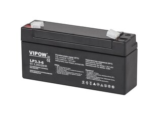 Свинцовый аккумулятор VIpow 6 В 3.3Aч цена и информация | Аккумуляторы | hansapost.ee