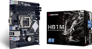 Biostar H81MHV3 2.0, Micro ATX, LGA1151, DDR3 цена и информация | Biostar Компьютерная техника | hansapost.ee