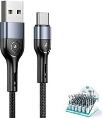 Usams USB-A - USB-C 1 м (SJ449ZJ01) цена и информация | Borofone 43757-uniw | hansapost.ee